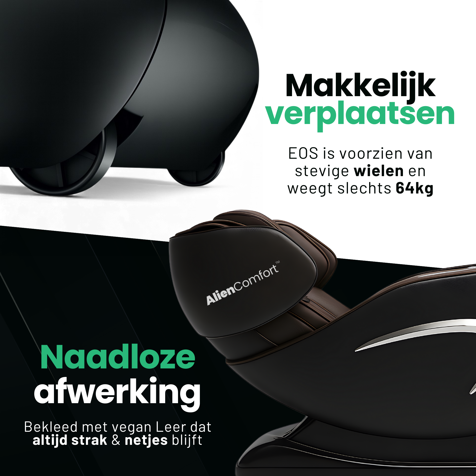 AlienComfort™ Design Massagestoel EOS - Wit