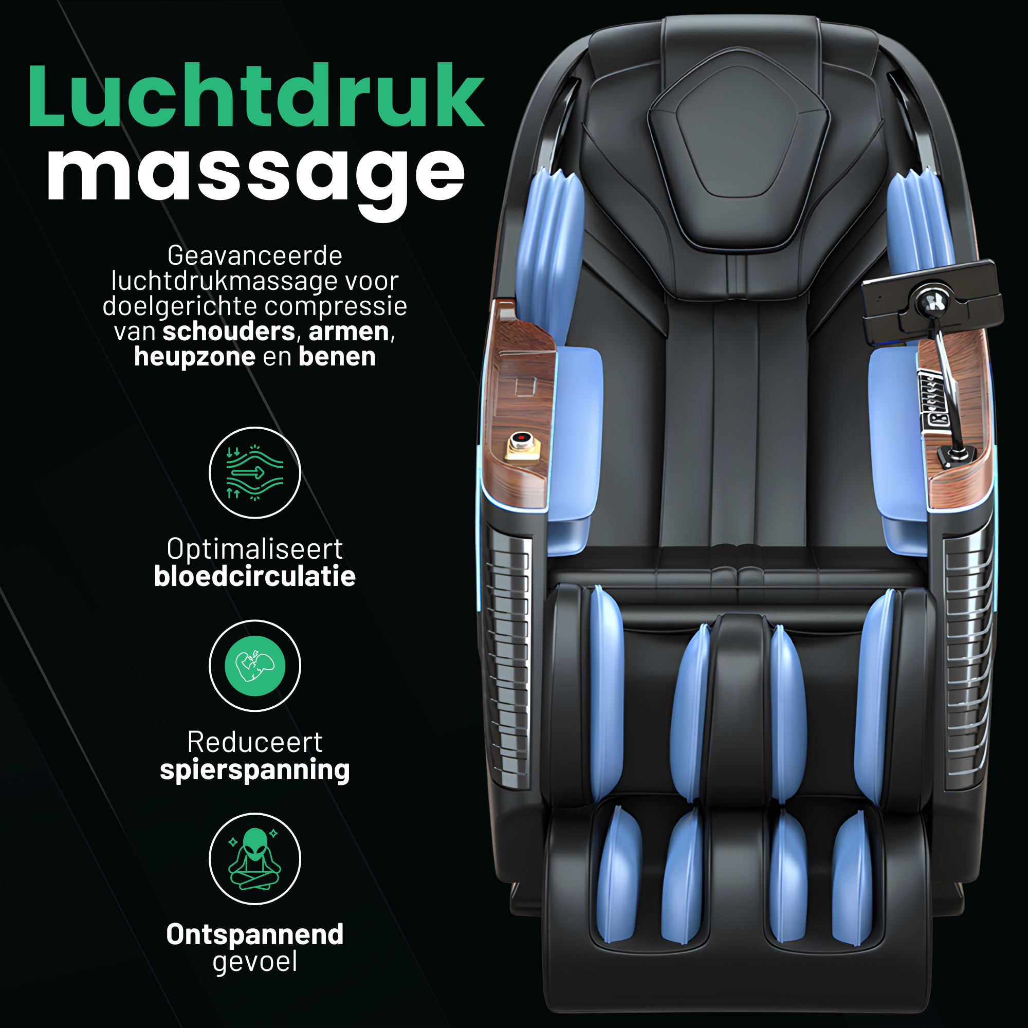 AlienComfort™ Massagestoel ATLAS - Beige