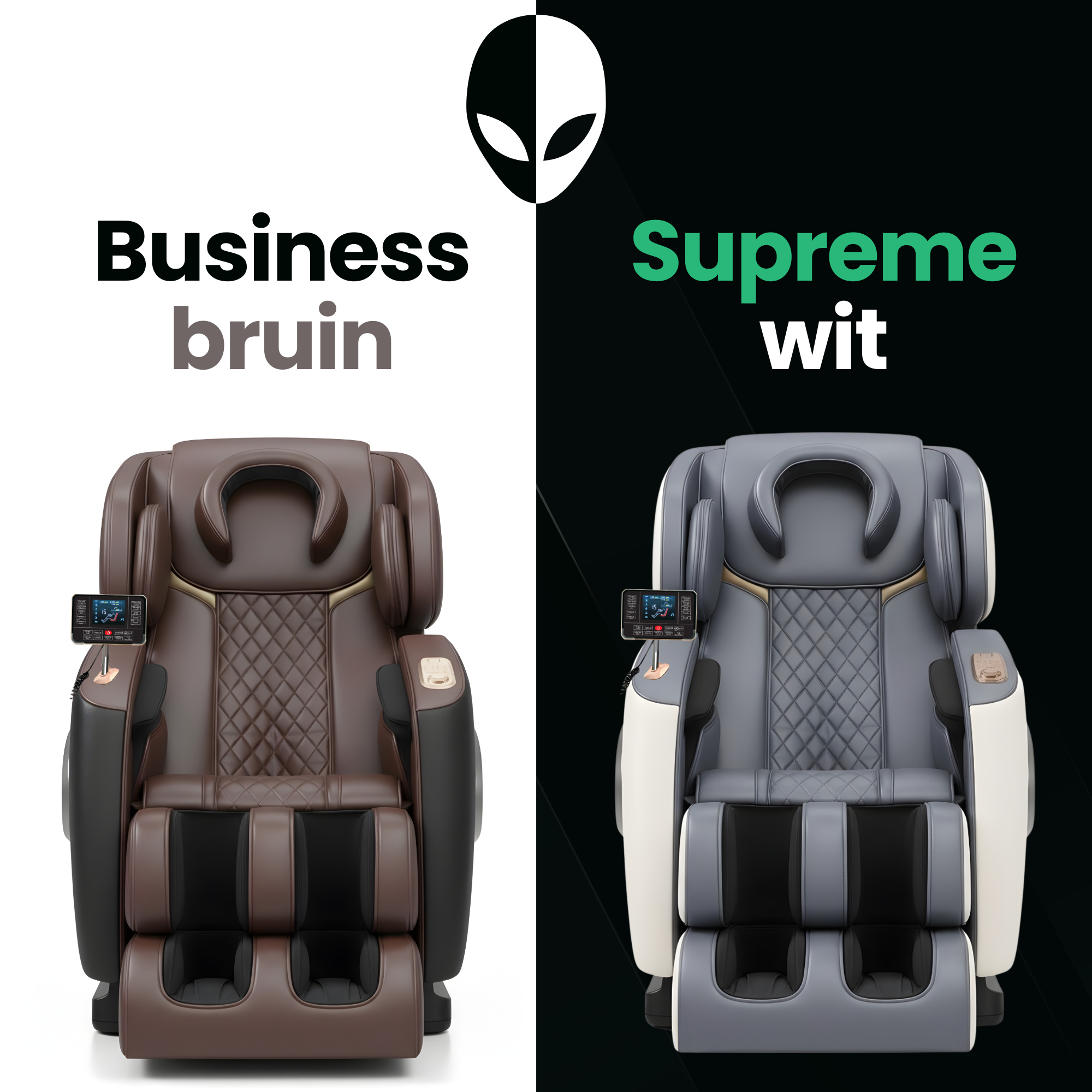 AlienComfort™ Design Massagestoel EOS - Wit