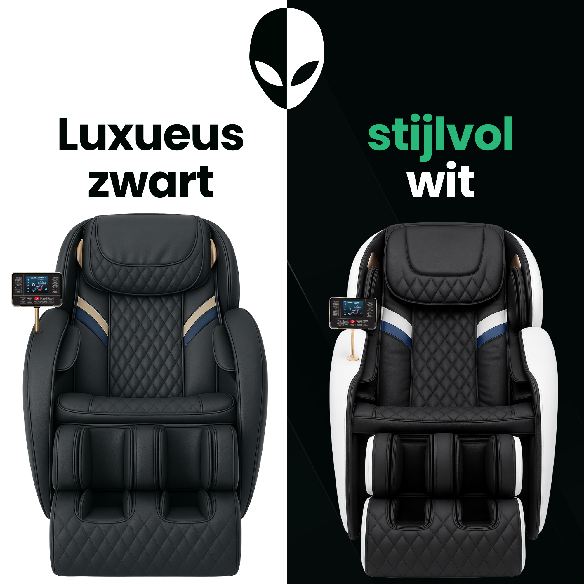 AlienComfort™ Massage Chair PLUTO - White