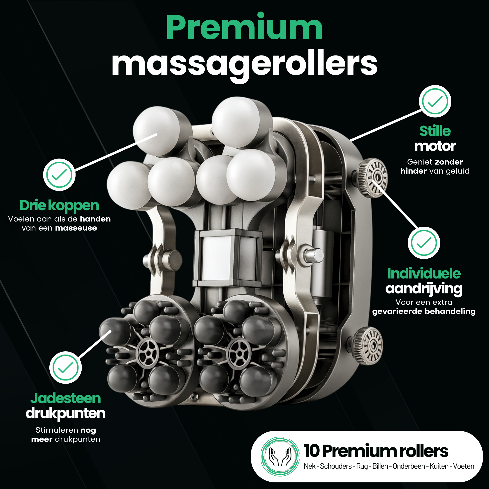 AlienComfort™ Massagestoel NOVA - Wit