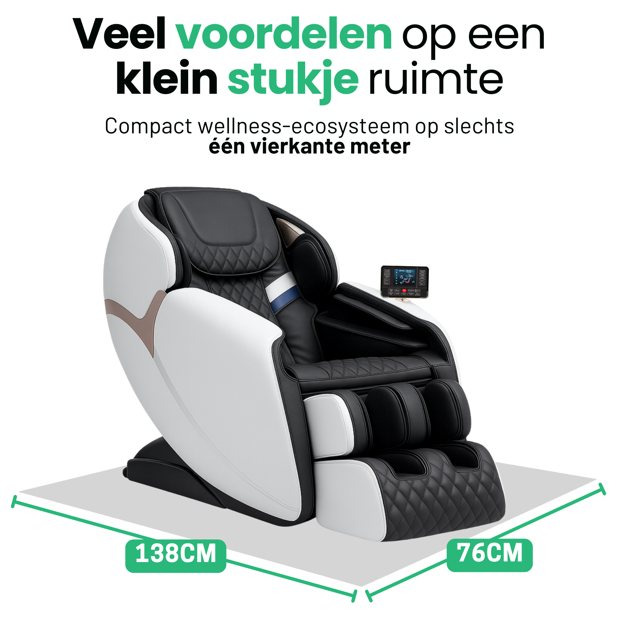 AlienComfort™ Massage Chair PLUTO - White