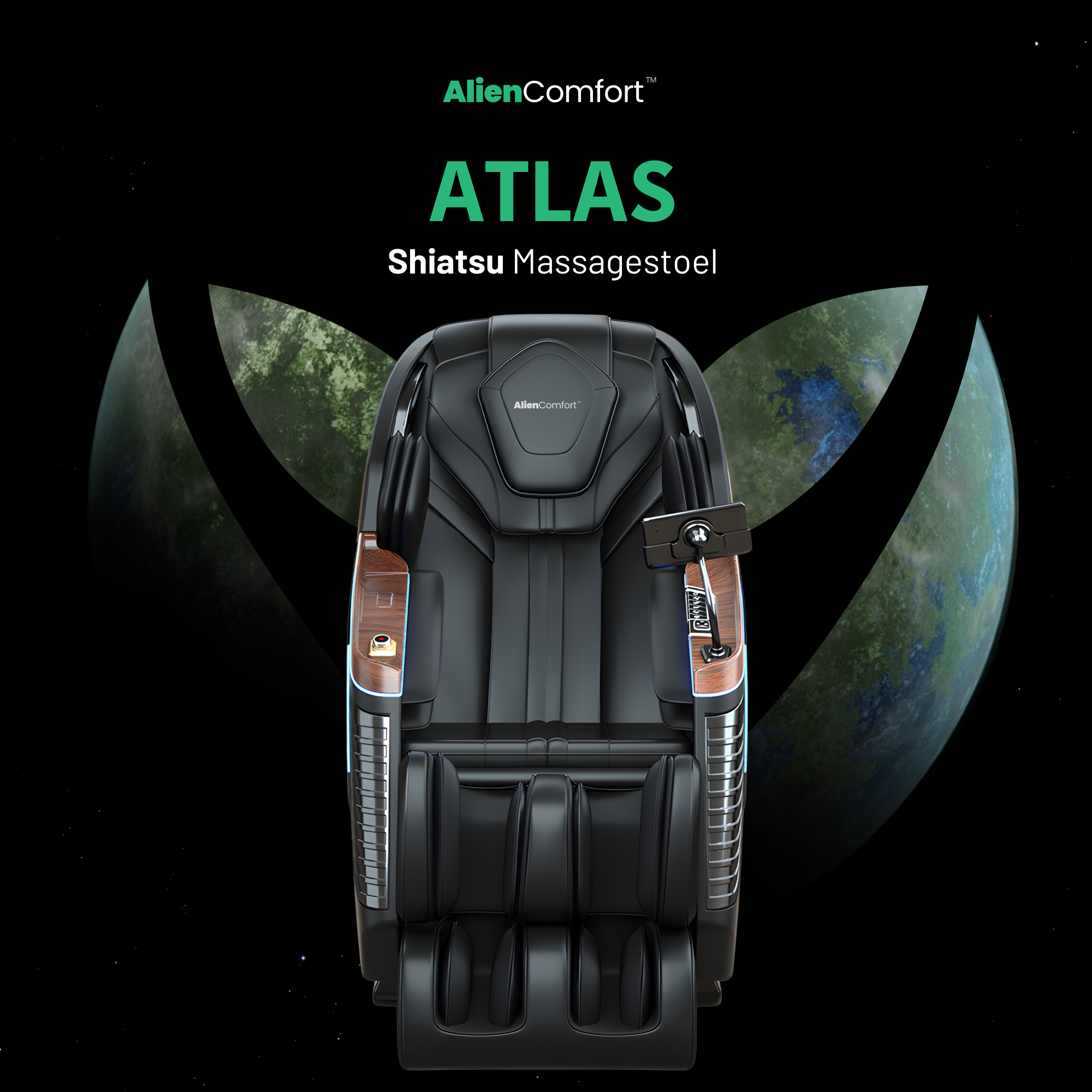 AlienComfort™ Massagestoel ATLAS - Beige