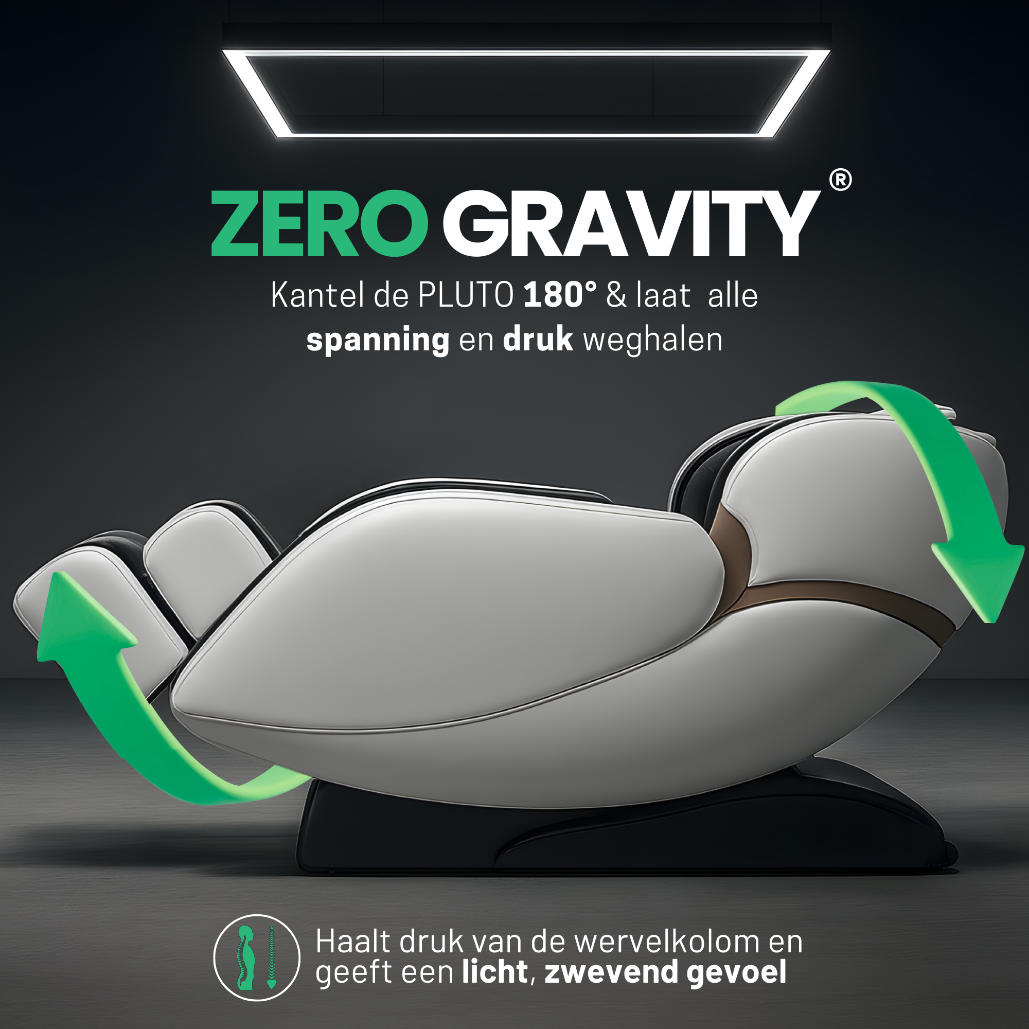 AlienComfort™ Massage Chair PLUTO - White