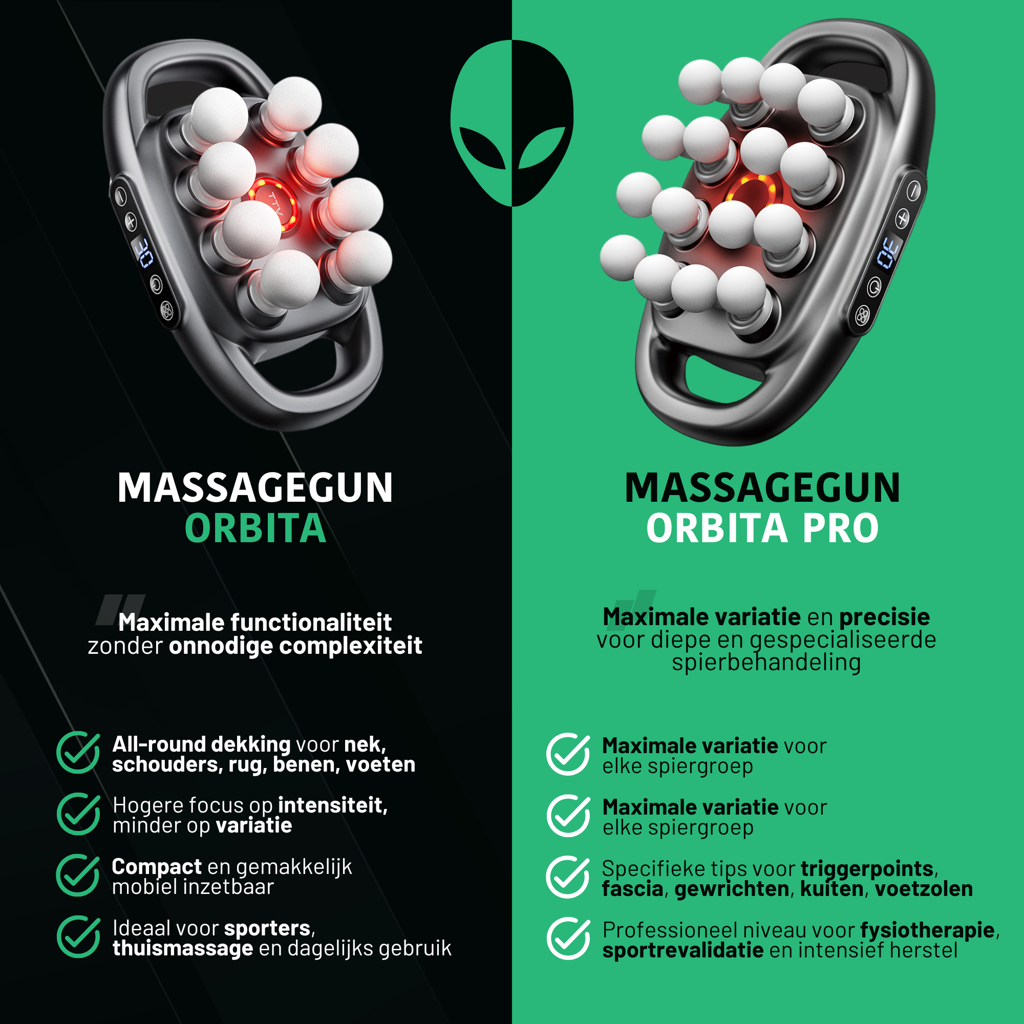 AlienComfort™ Red-Light Massage Gun ORBITA