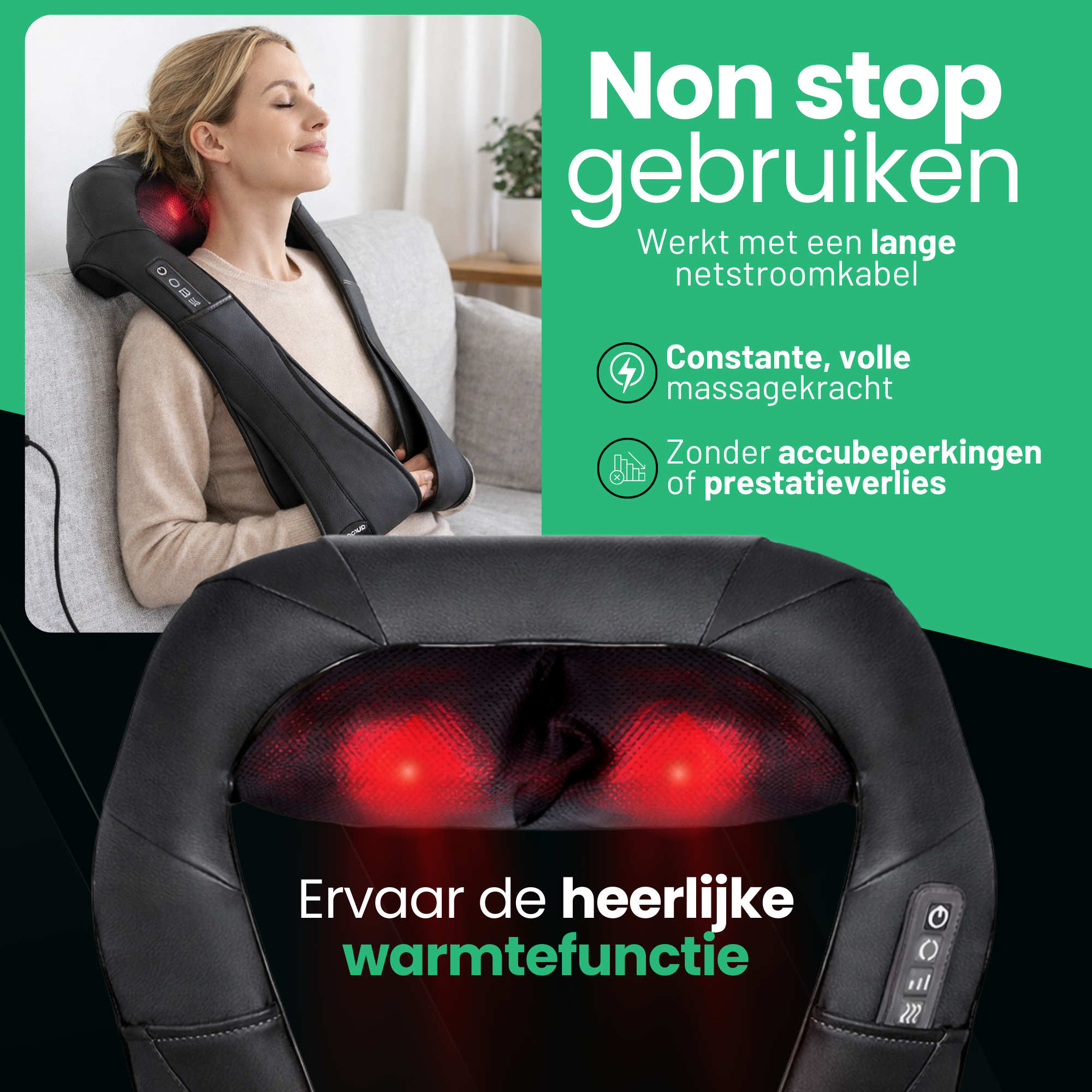 AlienComfort™ Shiatsu Massageapparaat CERES