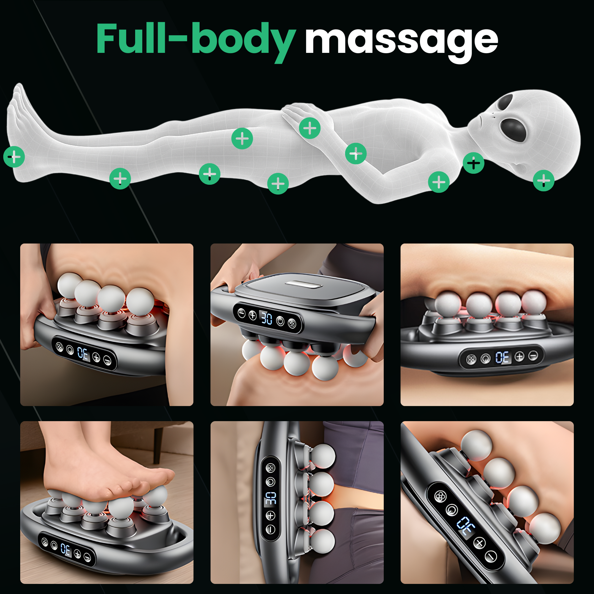 AlienComfort™ Red-Light Massage Gun ORBITA