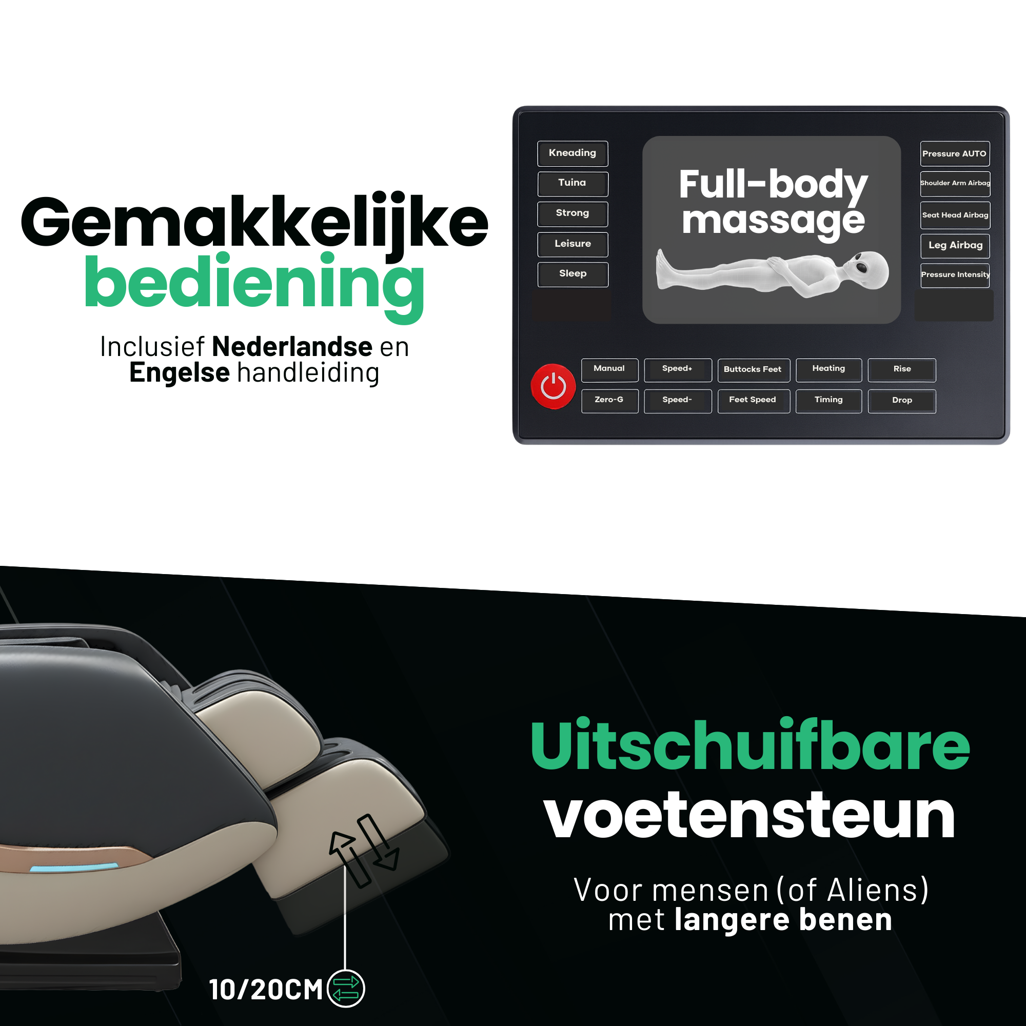 AlienComfort™ Massagestoel ORION