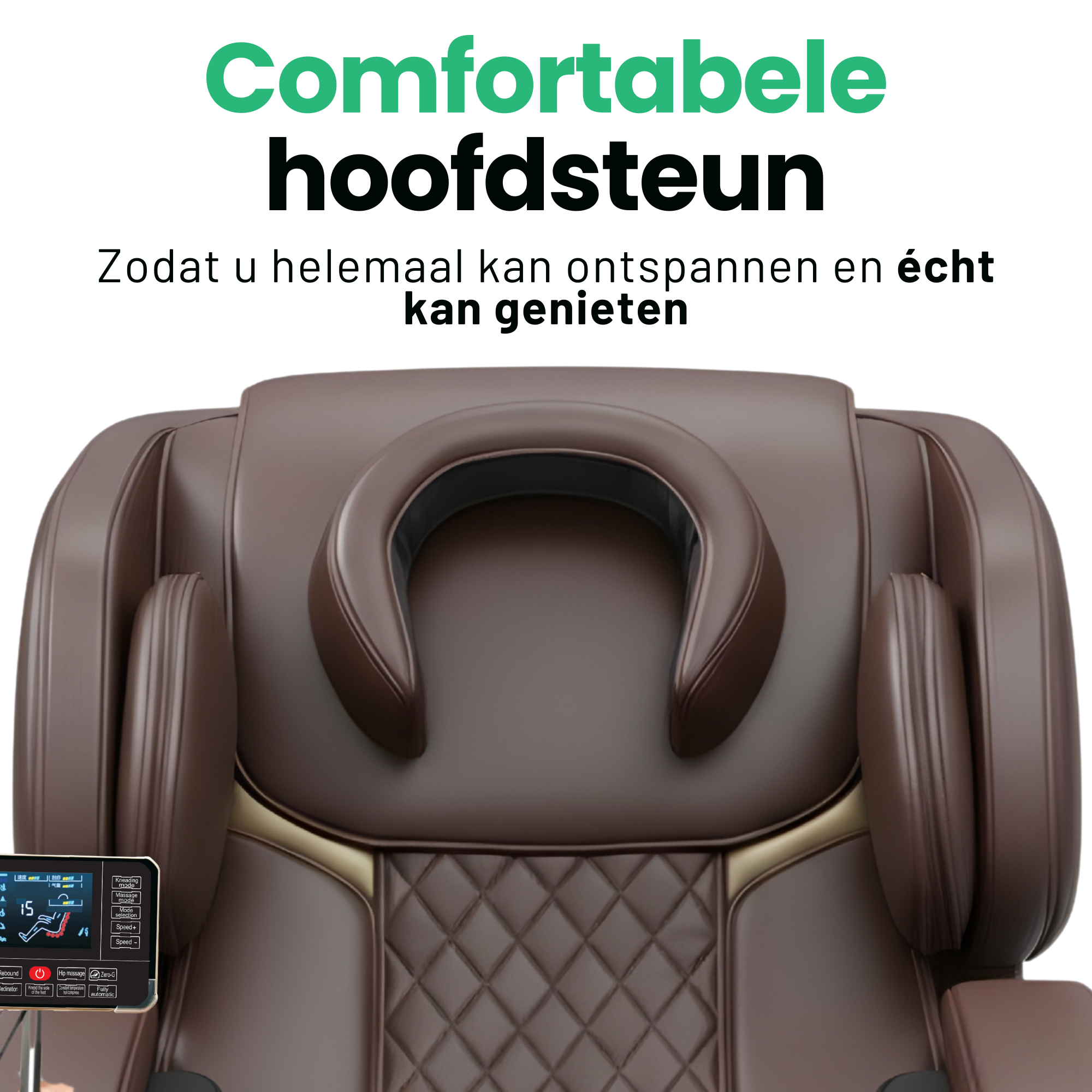 AlienComfort™ Design Massagestoel EOS - Donkerbruin