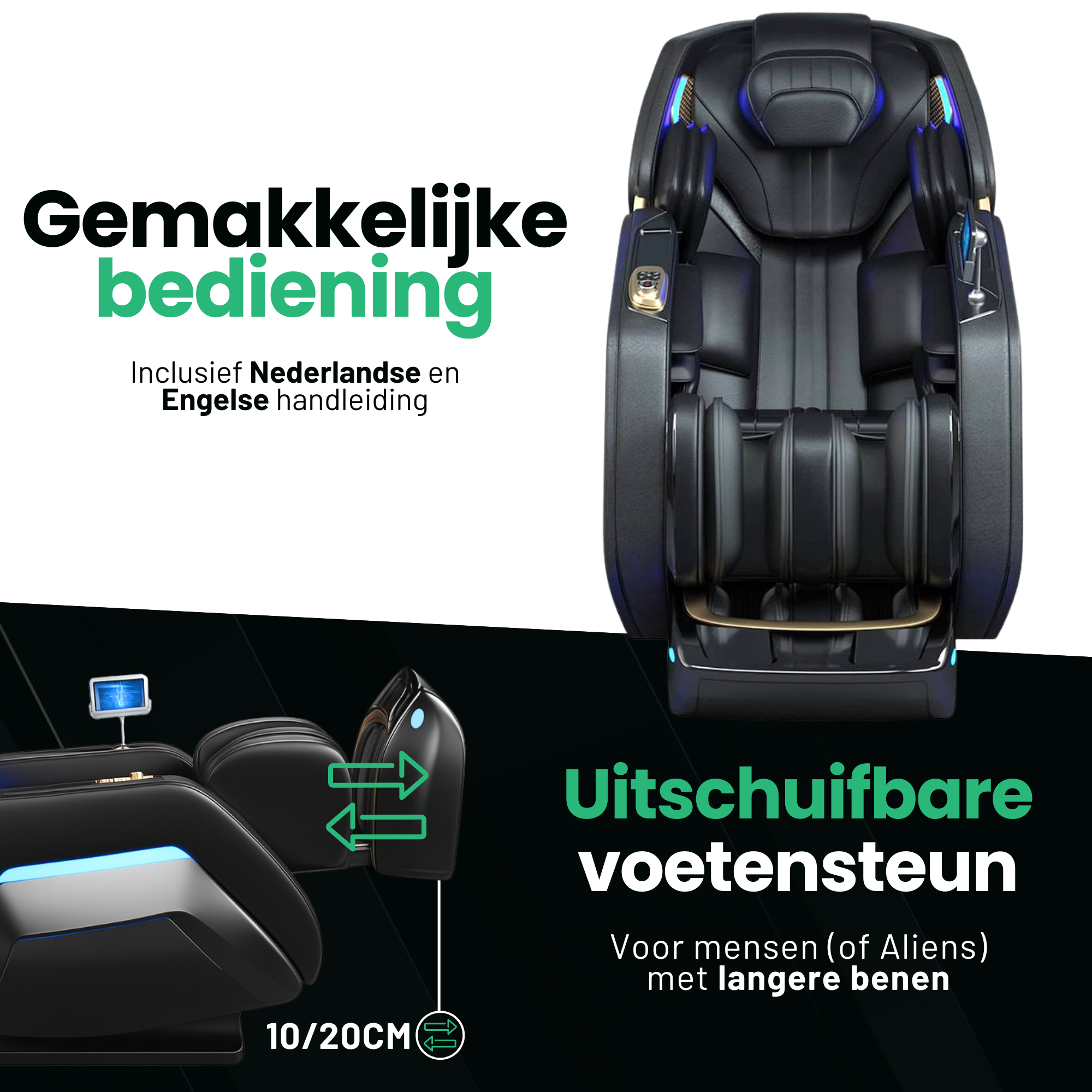 AlienComfort™ Therapeutische Massagestoel TITAN