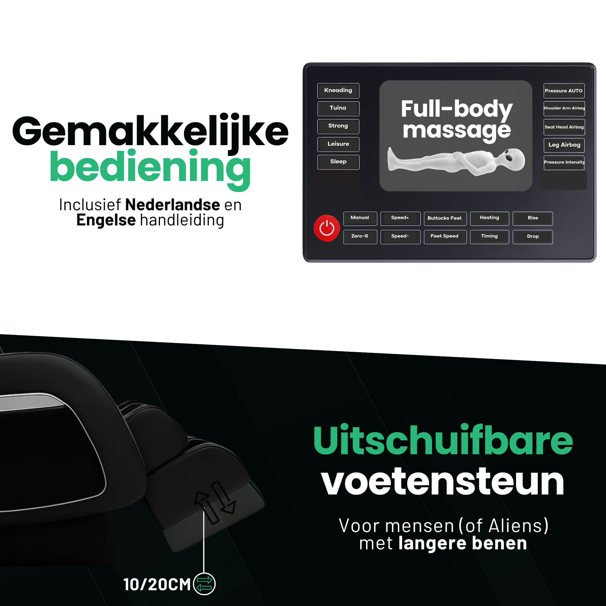 AlienComfort™ Massagestoel ORION