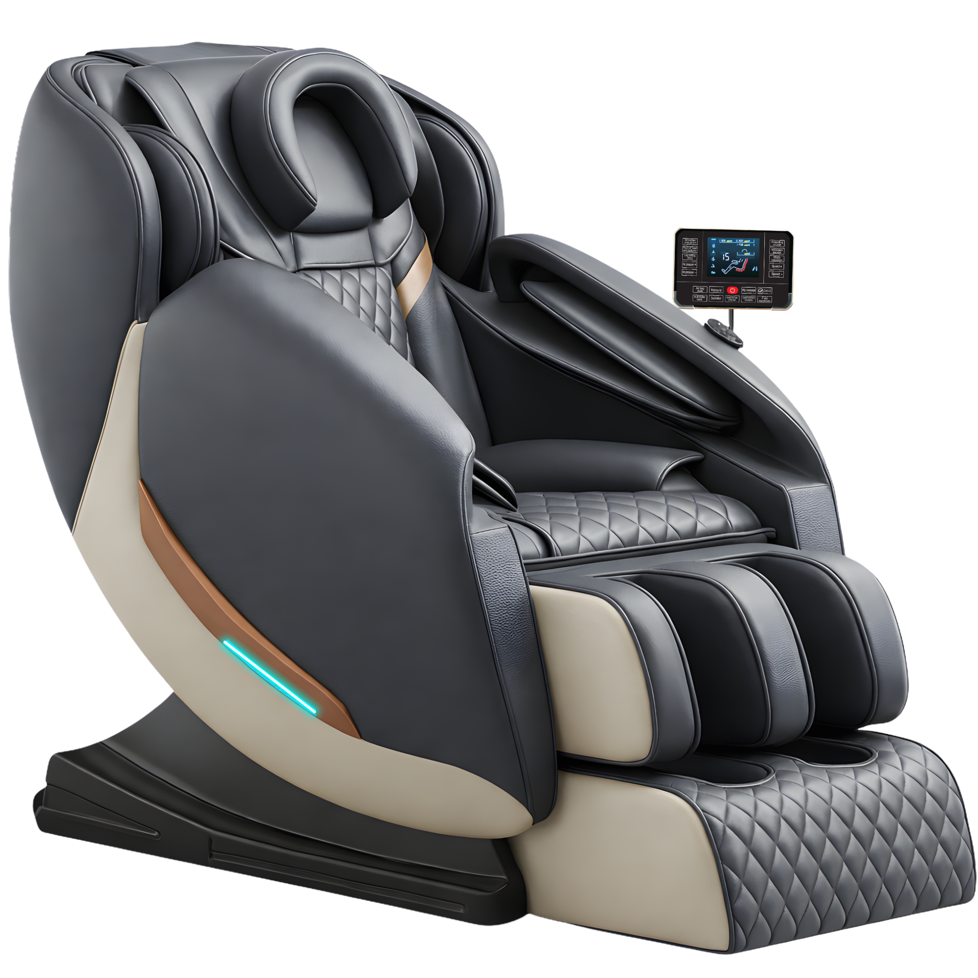 AlienComfort™ Massagestoel LUNA - Grijs