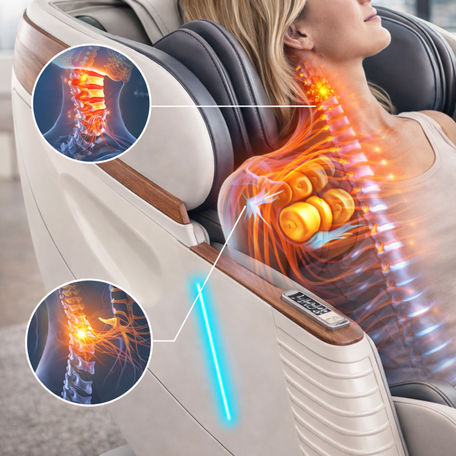 Is een massagestoel effectief bij rug en nekklachten?