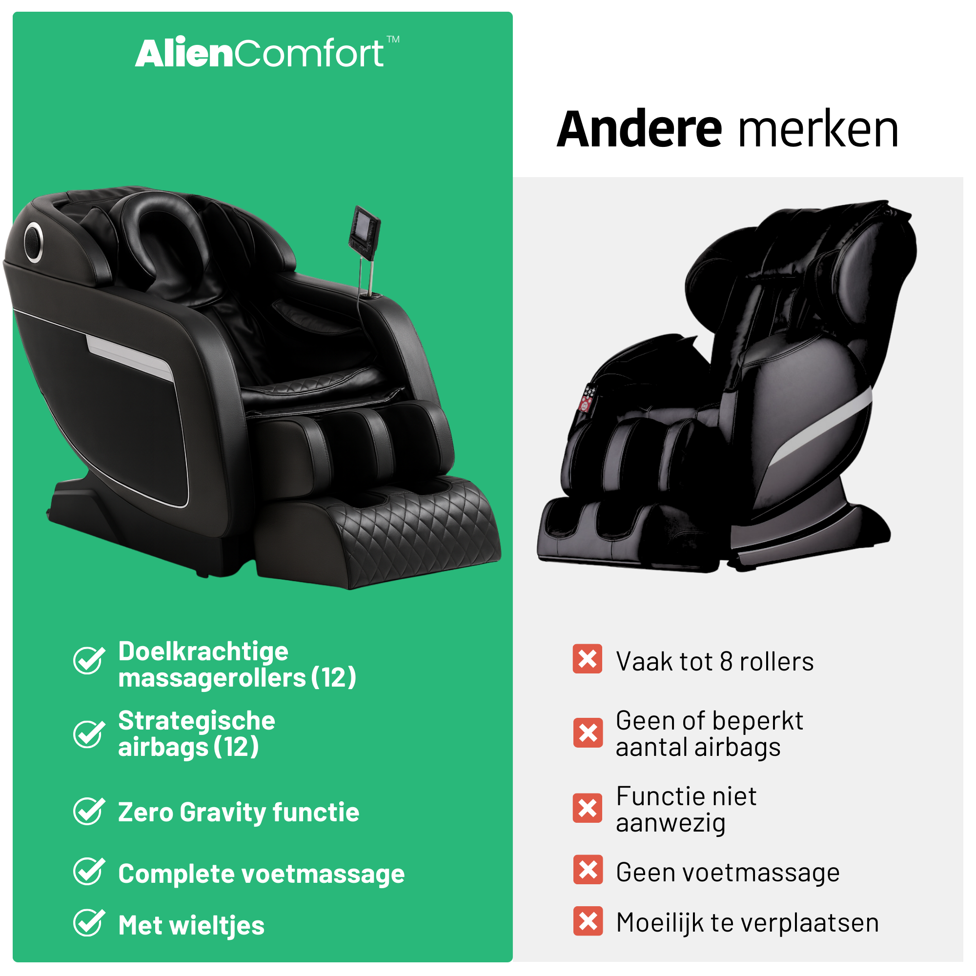 AlienComfort™ Massagestoel ORION