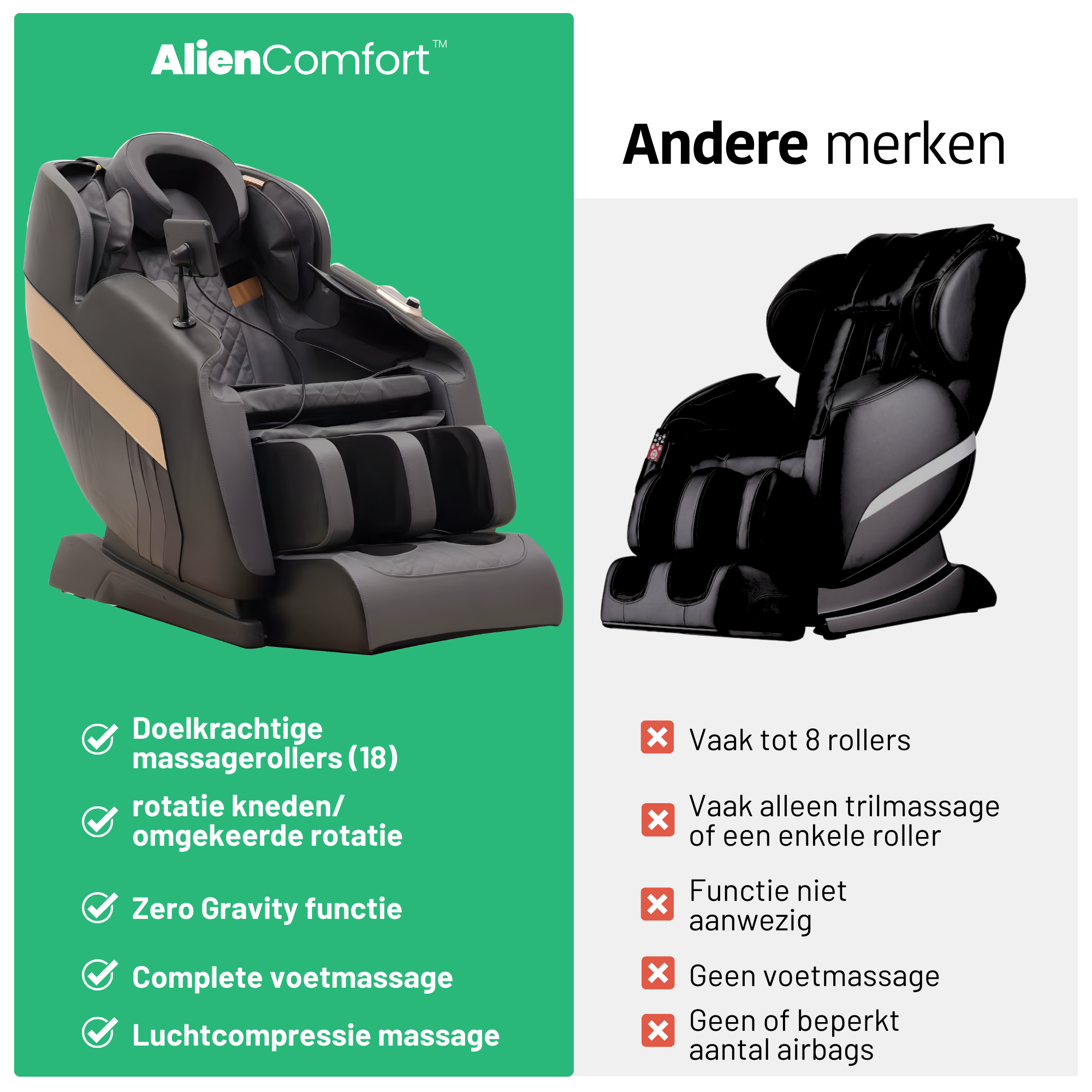 AlienComfort™ Massagestoel VENUS