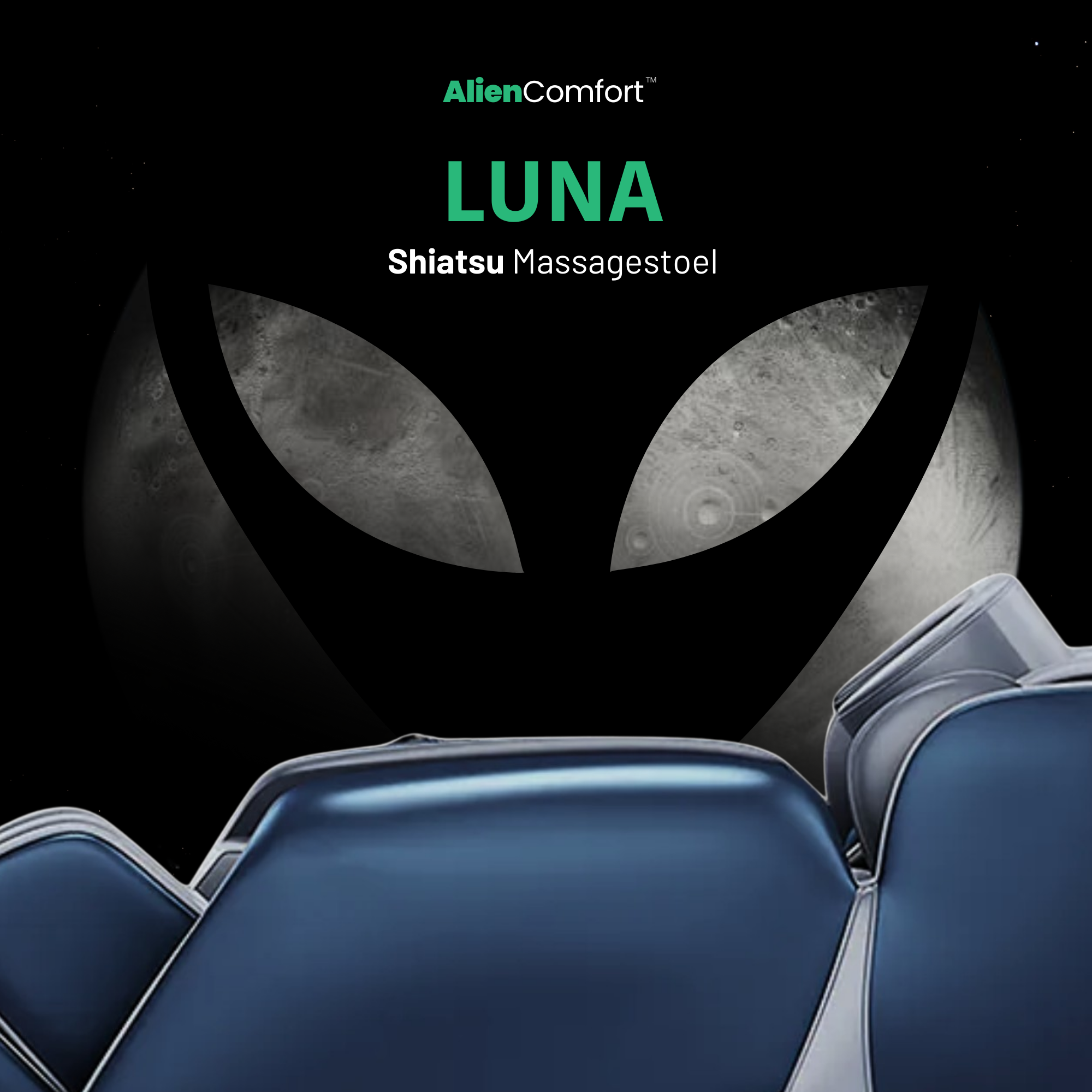 AlienComfort™ Massagestoel LUNA - Blauw