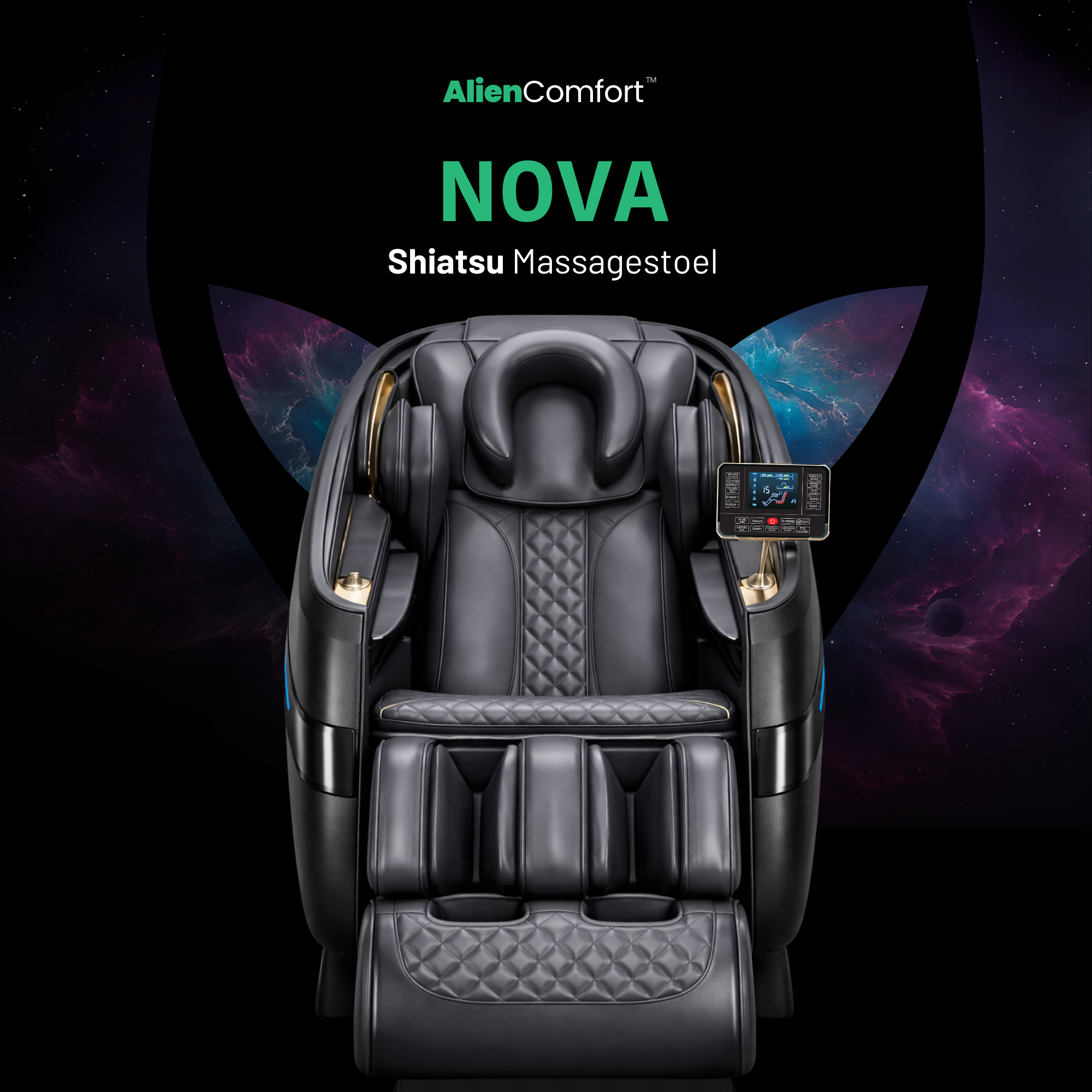 AlienComfort™ Massagestoel NOVA - Wit