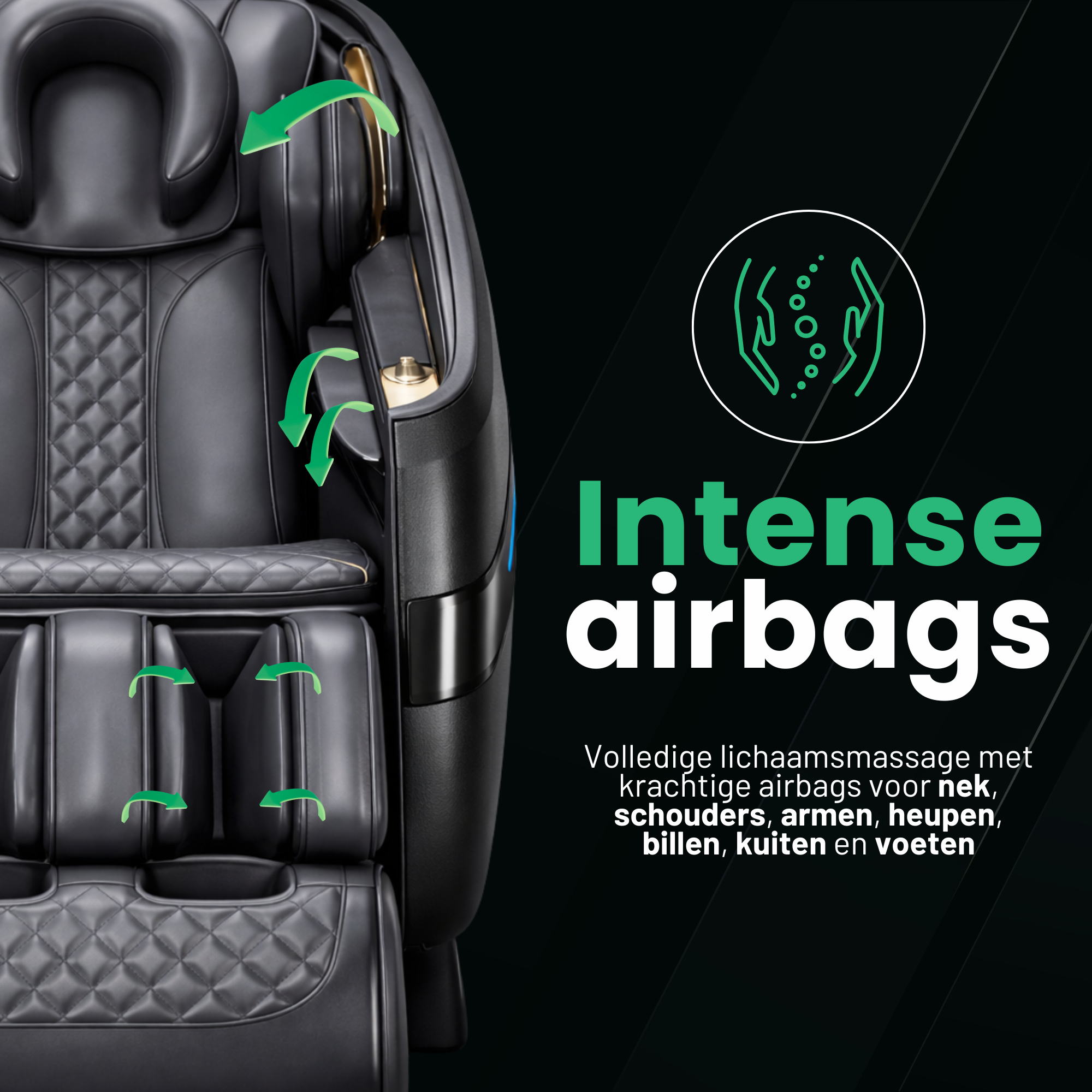 AlienComfort™ Massagestoel NOVA - Wit