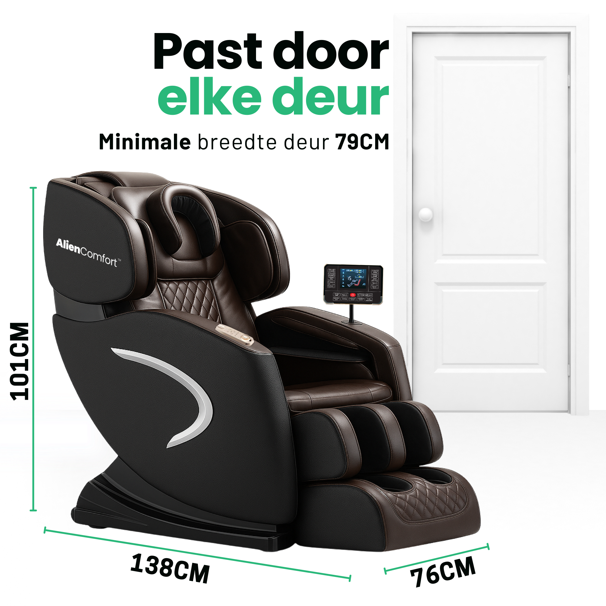 AlienComfort™ Design Massagestoel EOS - Wit