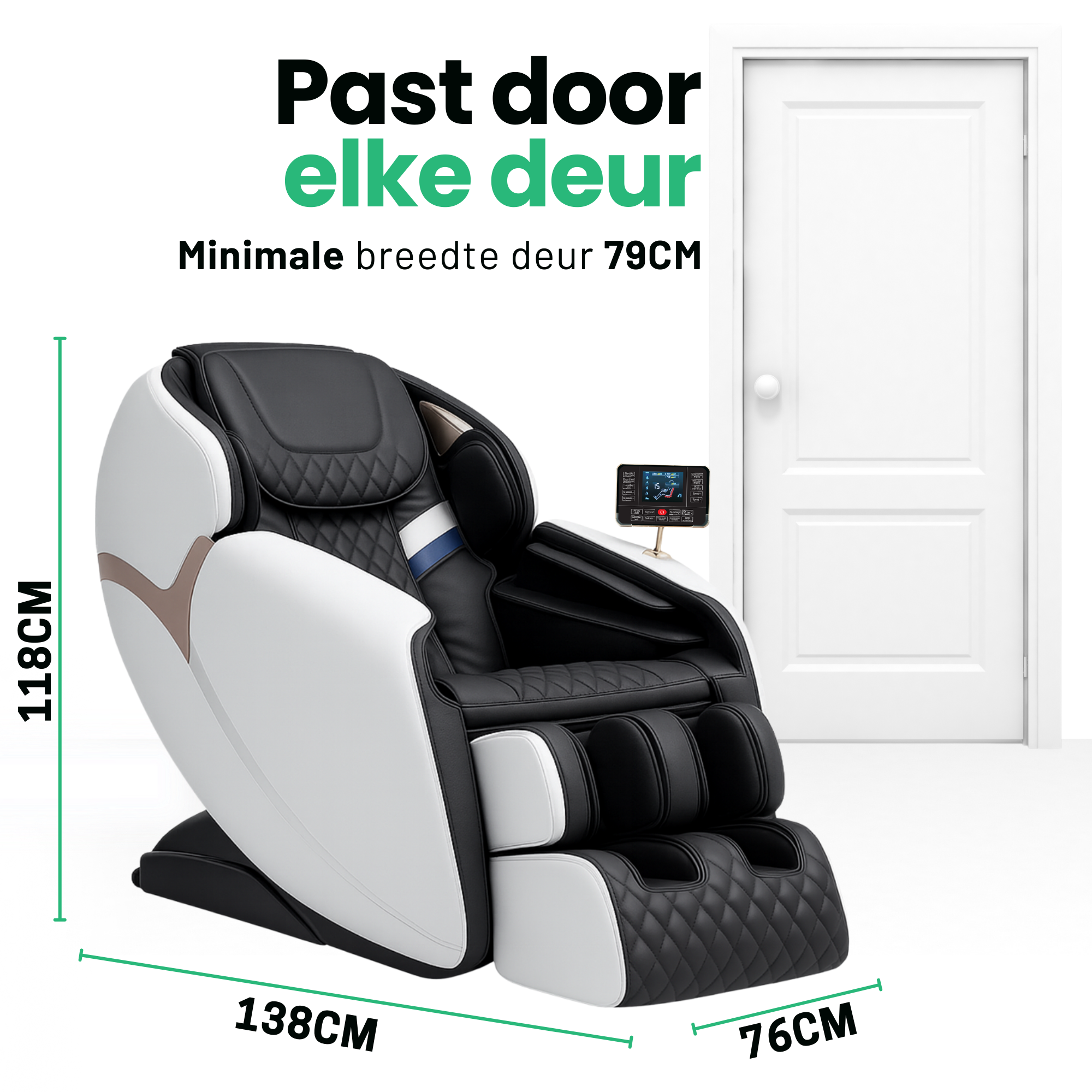 AlienComfort™ Massage Chair PLUTO - White