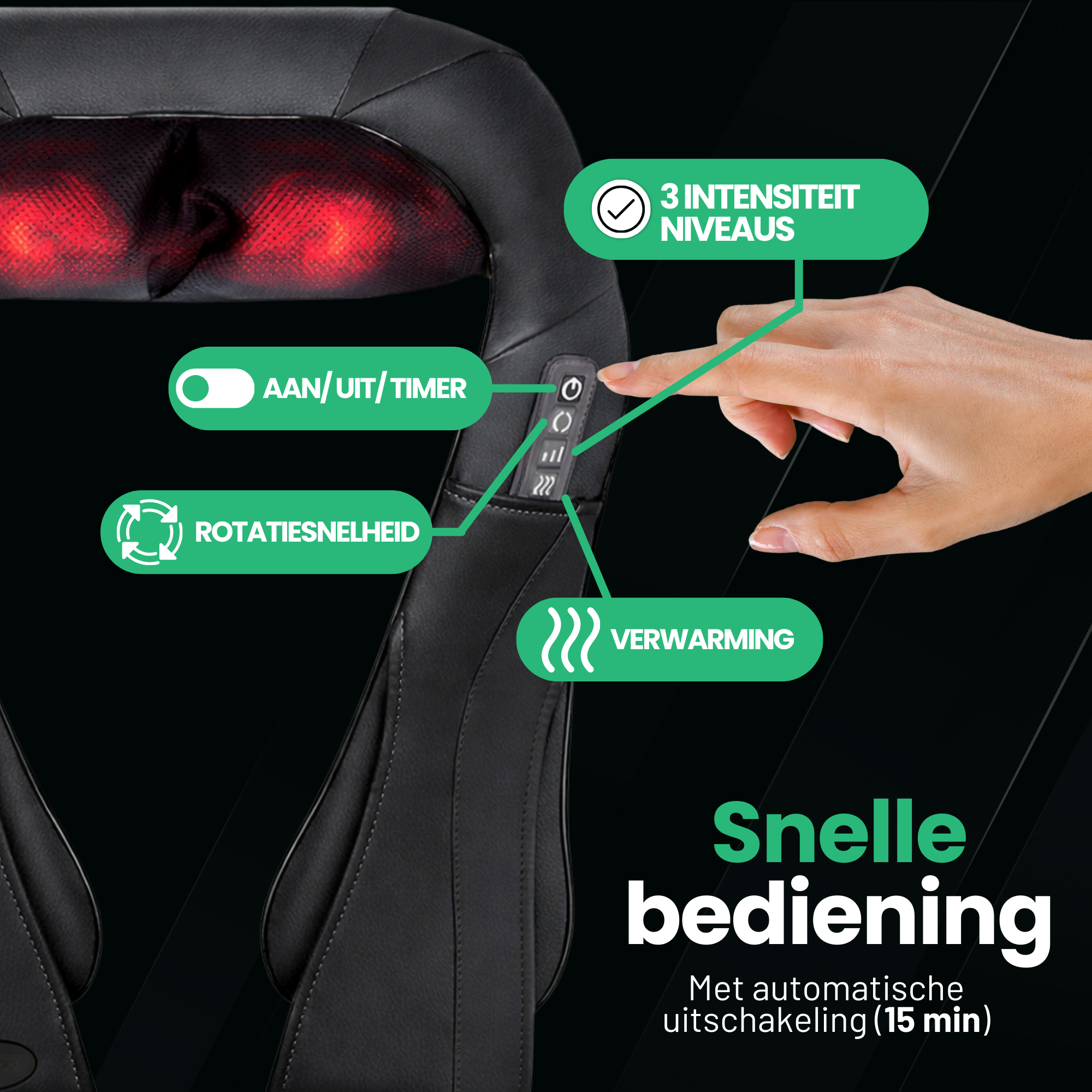 AlienComfort™ Shiatsu Massageapparaat CERES