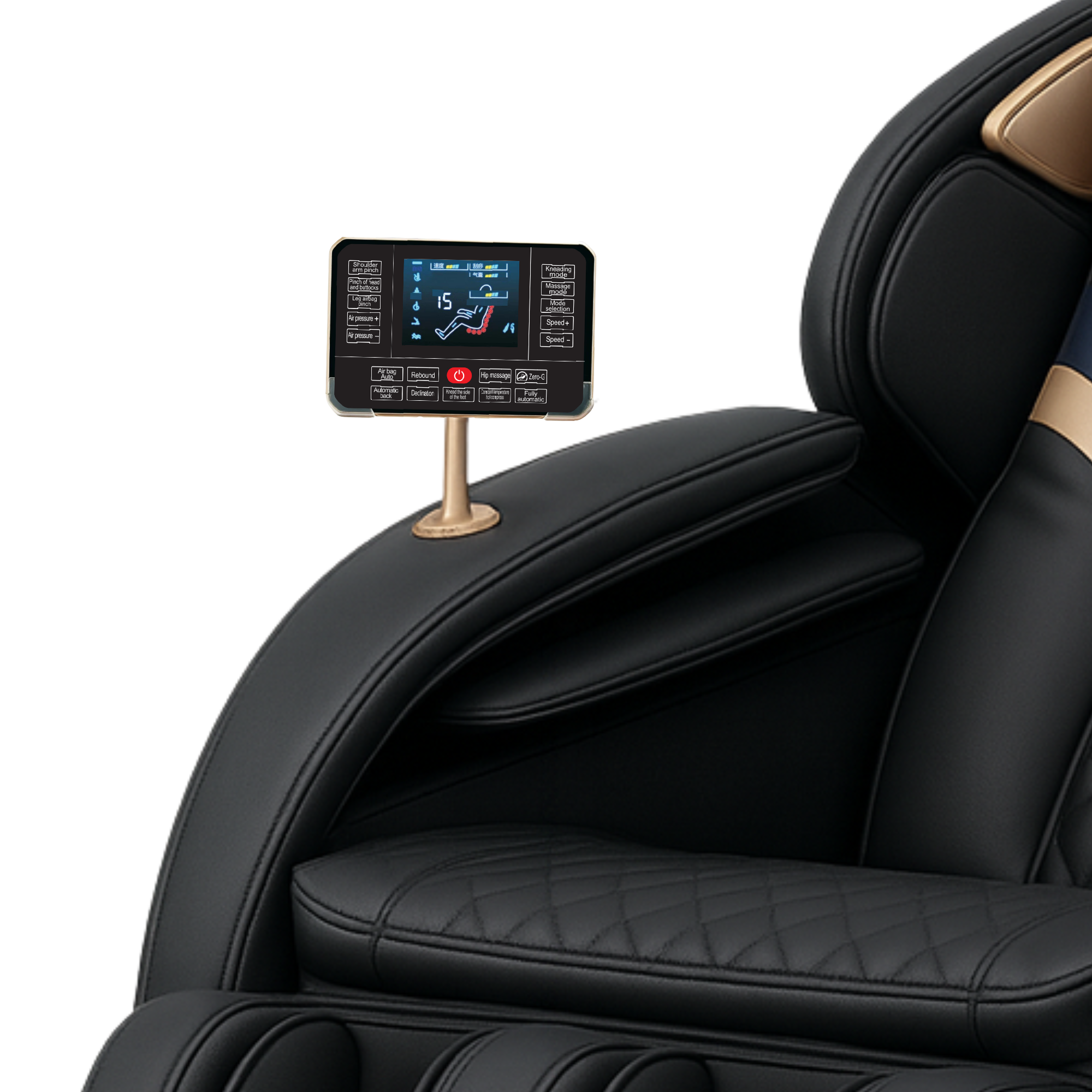 AlienComfort™ Massagestoel PLUTO - Zwart