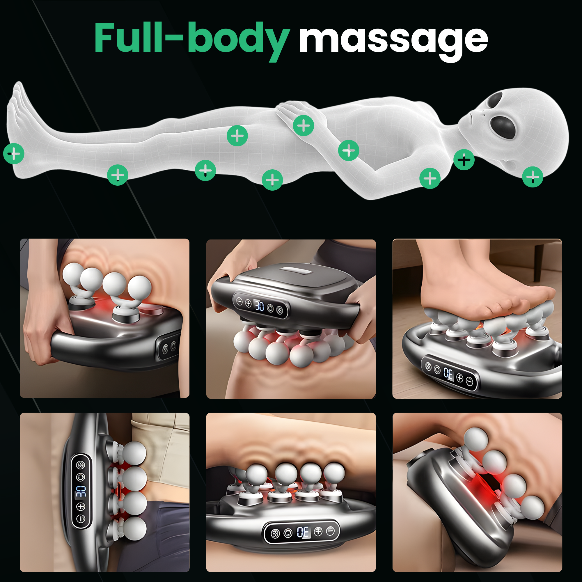 AlienComfort™ Red-Light Massagegun ORBITA PRO