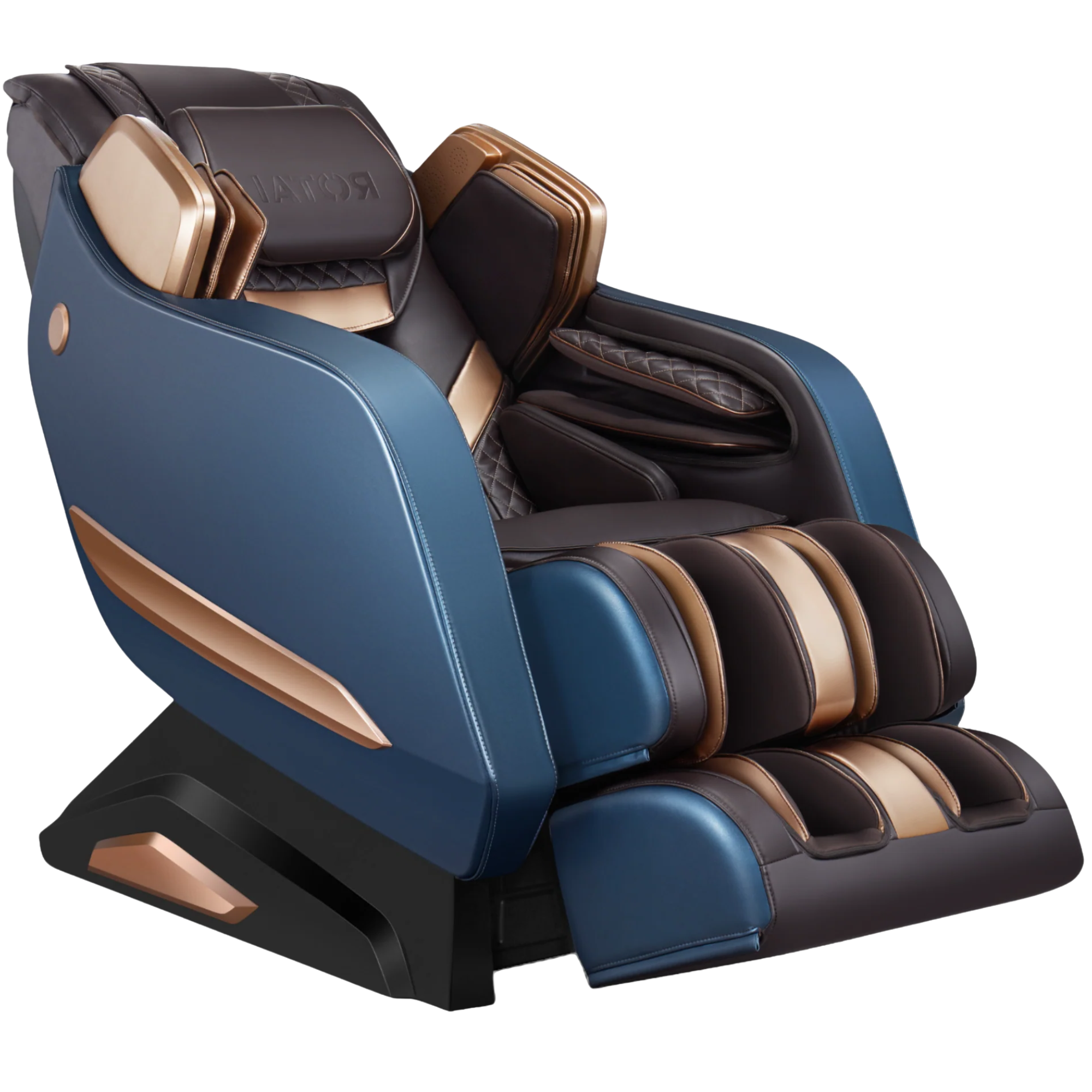 AlienComfort™ Therapeutische Massagestoel ROTAI - Blauw/goud