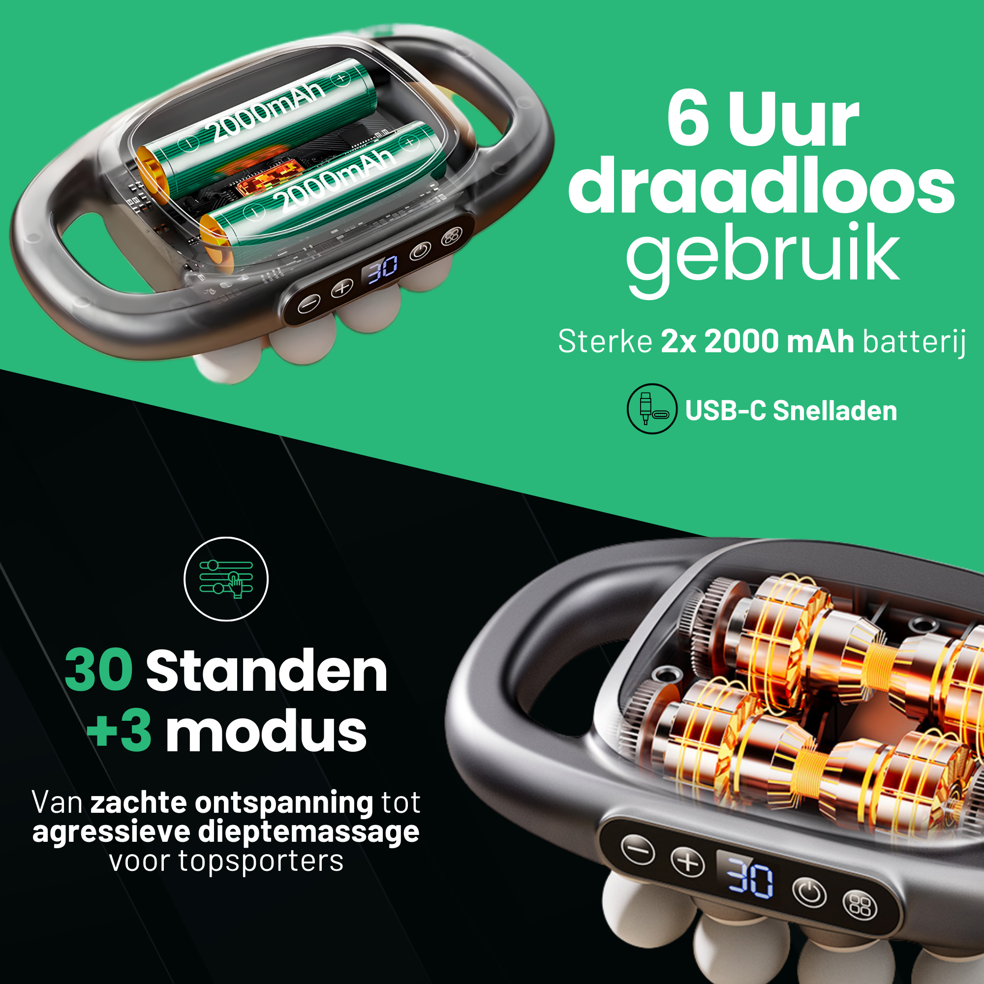 AlienComfort™ Red-Light Massagegun ORBITA PRO