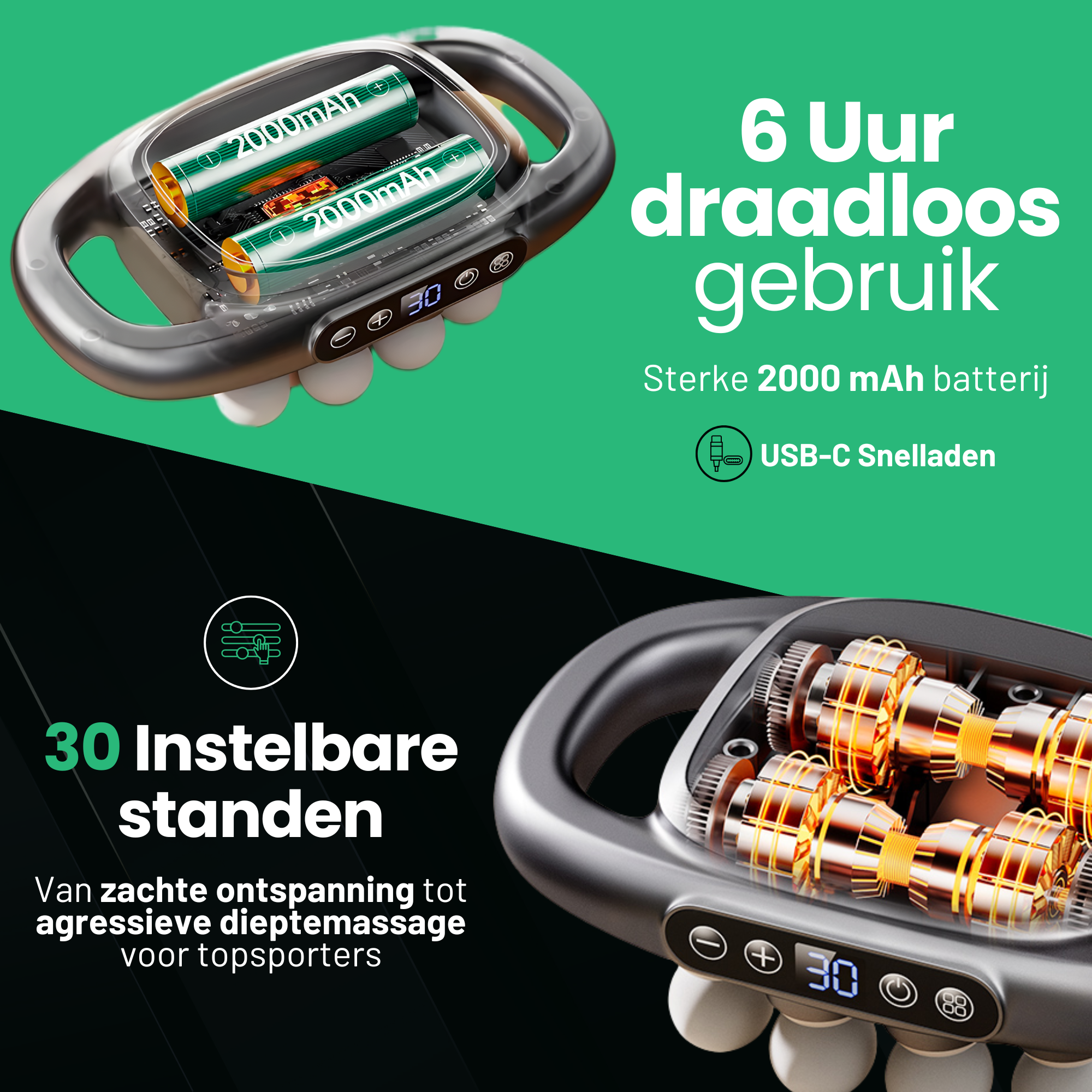 AlienComfort™ Red-Light Massagegun ORBITA