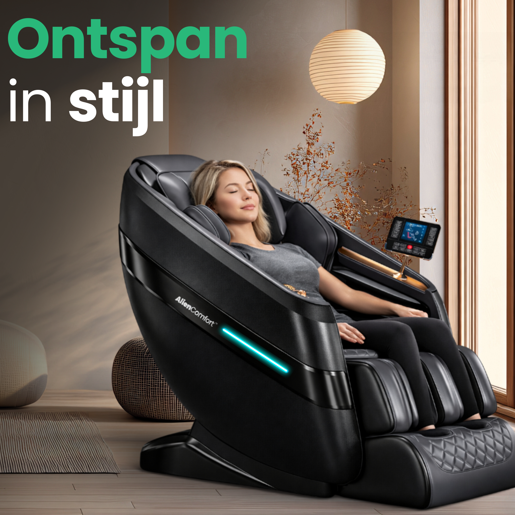 AlienComfort™ Massagestoel NOVA - Wit