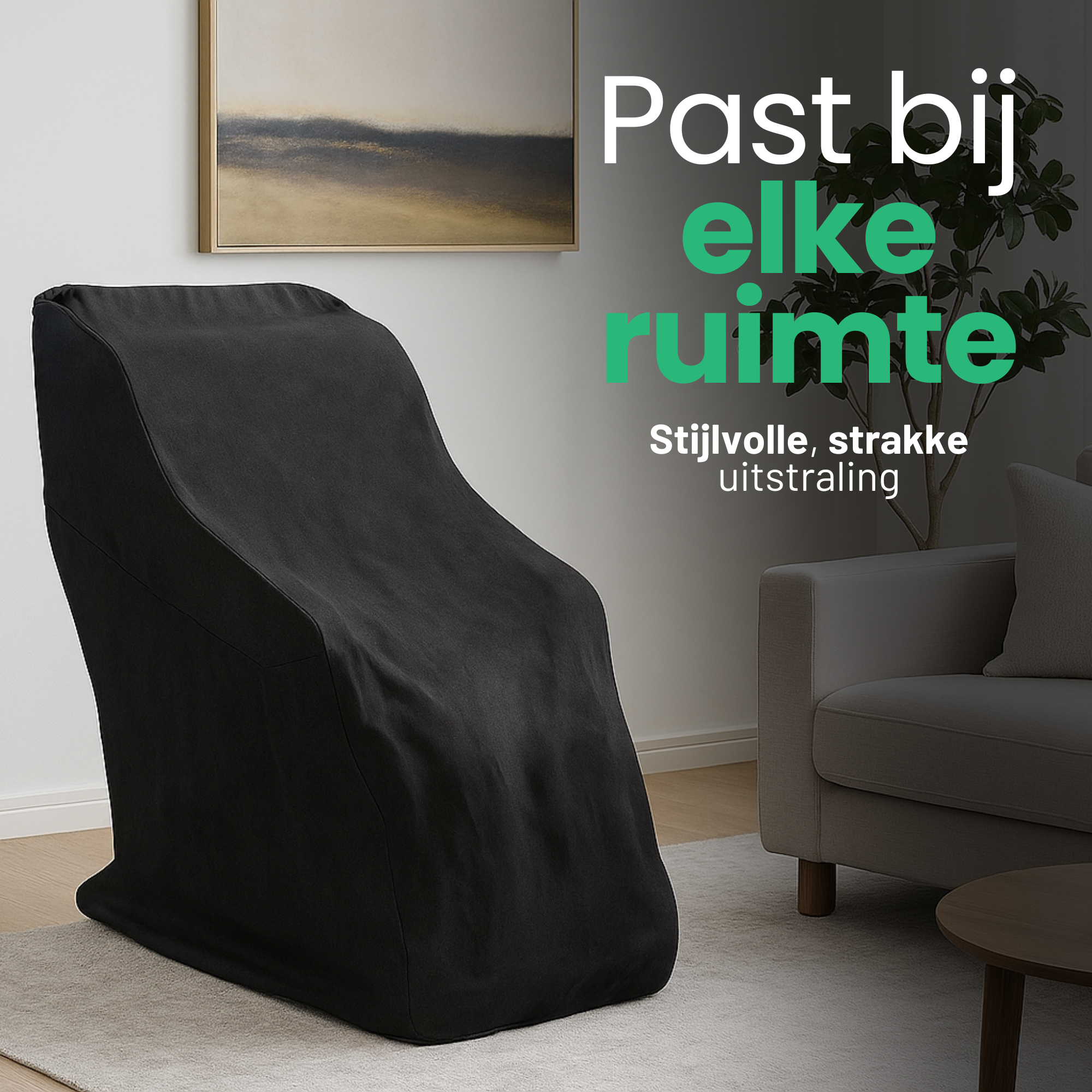 AlienComfort™ Massagestoel Hoes - Grijs