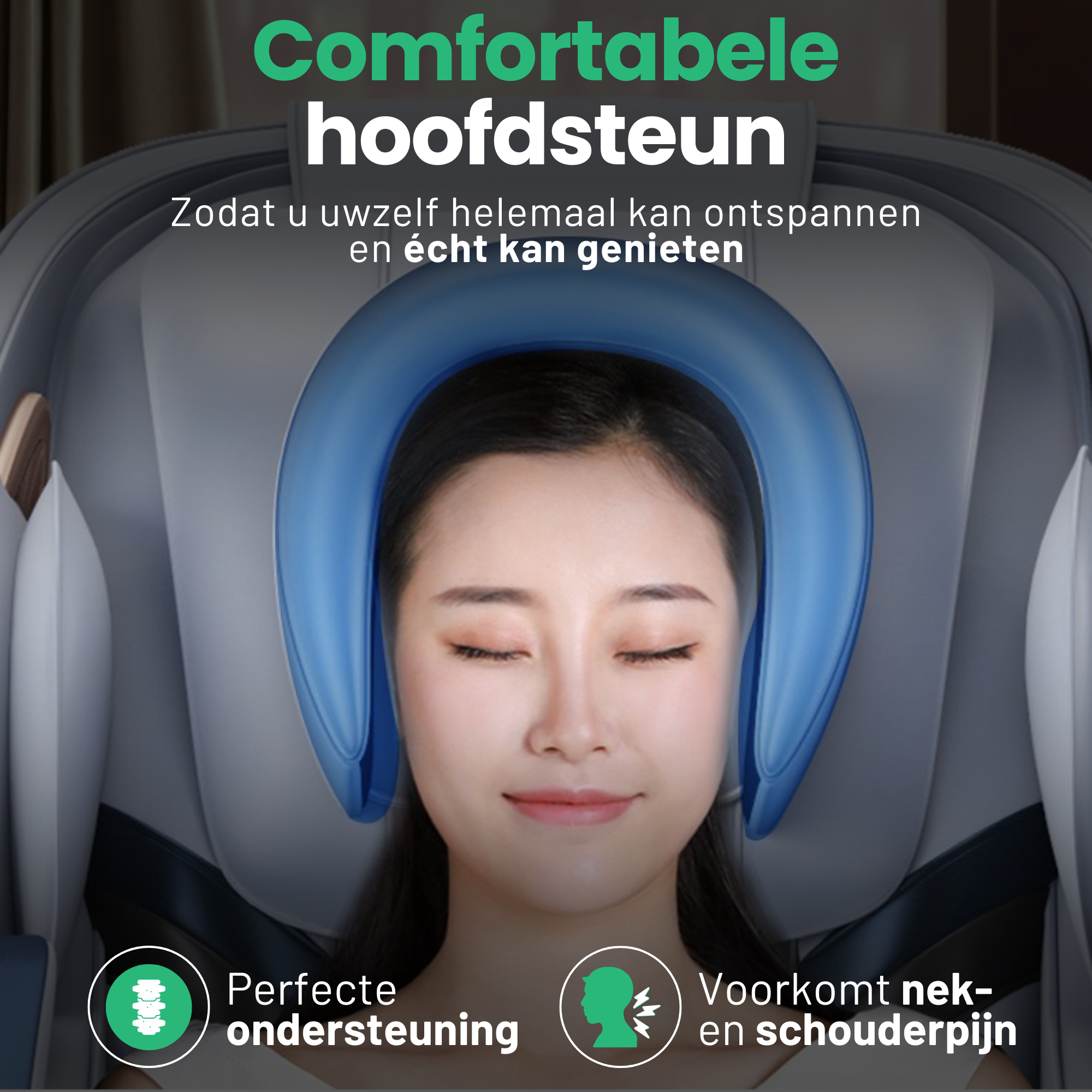 AlienComfort™ Massagestoel LUNA - Blauw