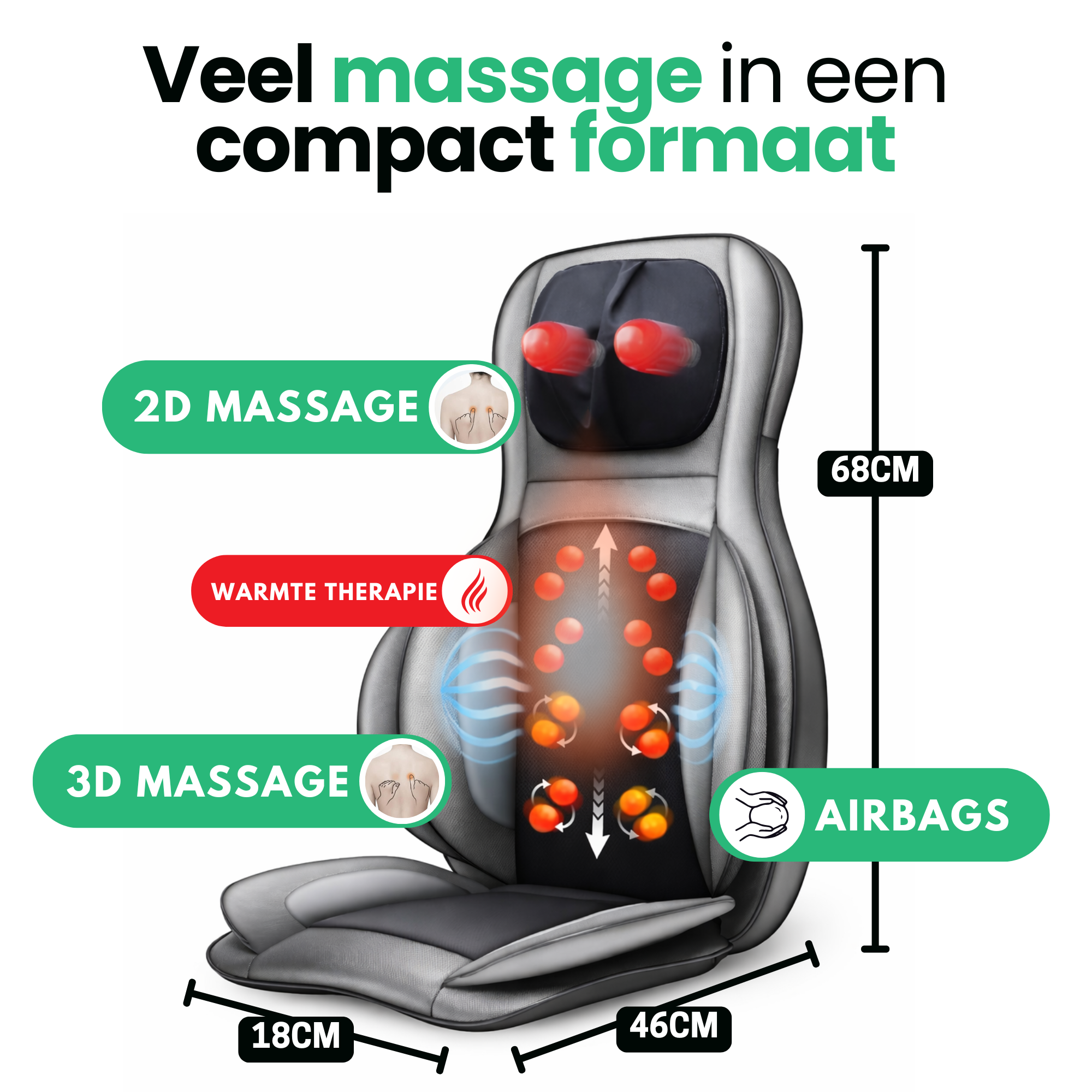 AlienComfort™ Shiatsu Massagemat OBERON