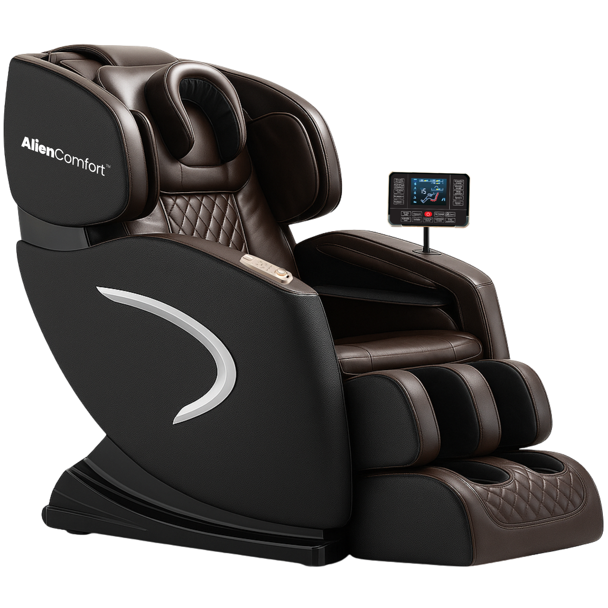 AlienComfort™ Massagestoel EOS - Donkerbruin
