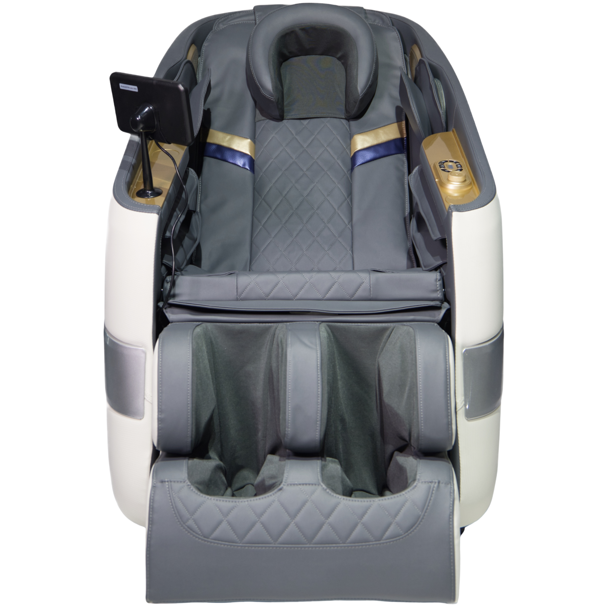 AlienComfort NOVA massagestoel wit vooraanzicht luxe design massagestoel